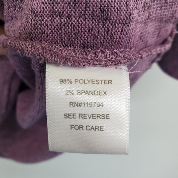 Live and Let Live Purple Embellished Boho Top Womens S Paisley Print 3/4 Sleeve - Picture 13 of 16